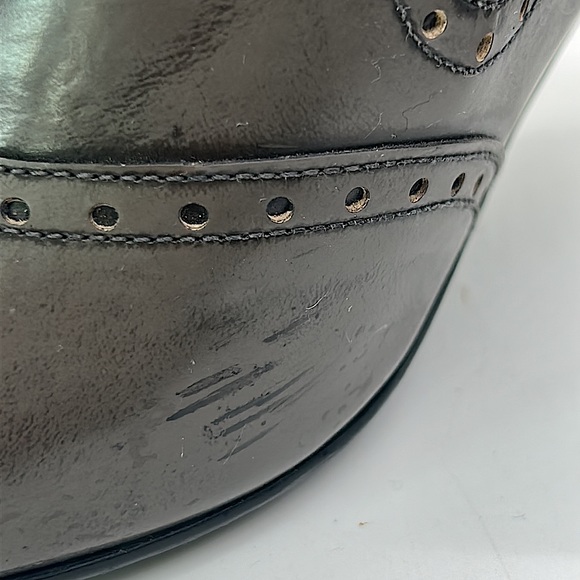 Stuart Weitzman Sexy Dark Gray Leather Heel Ankle Booties Shoes **Size 7.5**🔥🔥 - Picture 10 of 11